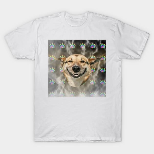 Stoner Dog T-Shirt by FlashmanBiscuit